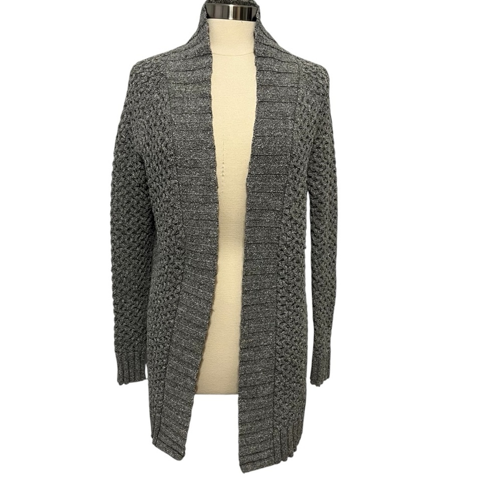 Patagonia Off Country Cardigan M Gray Chunky Knit Sweater 50575
